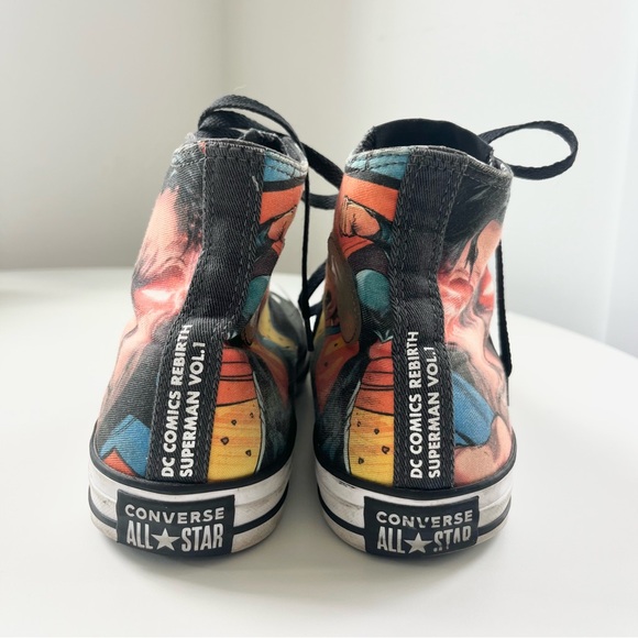 Converse DC Comics Rebirth Superman Hi Tops All Star Unisex Mens 10 Women's 12 - Picture 3 of 7